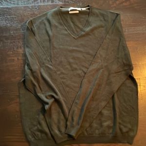 Calvin Klein v neck Marino wool sweater